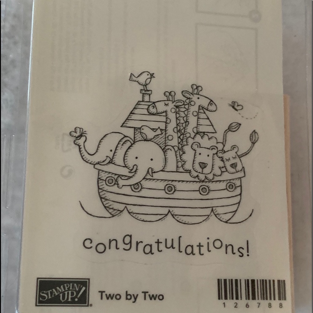 Stampin up stamp- Two by two